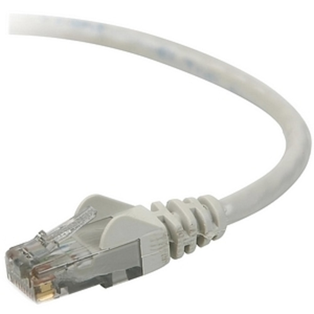 Belkin High Performance Cat. 6 UTP Patch Cable - RJ-45 Male - RJ-45 Male - 1ft - Gray MPN:A3L980-01-S