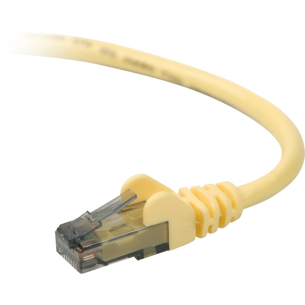 Belkin Cat. 6 UTP Patch Cable - RJ-45 Male - RJ-45 Male - 2ft - Yellow MPN:A3L980-02-YLW-S