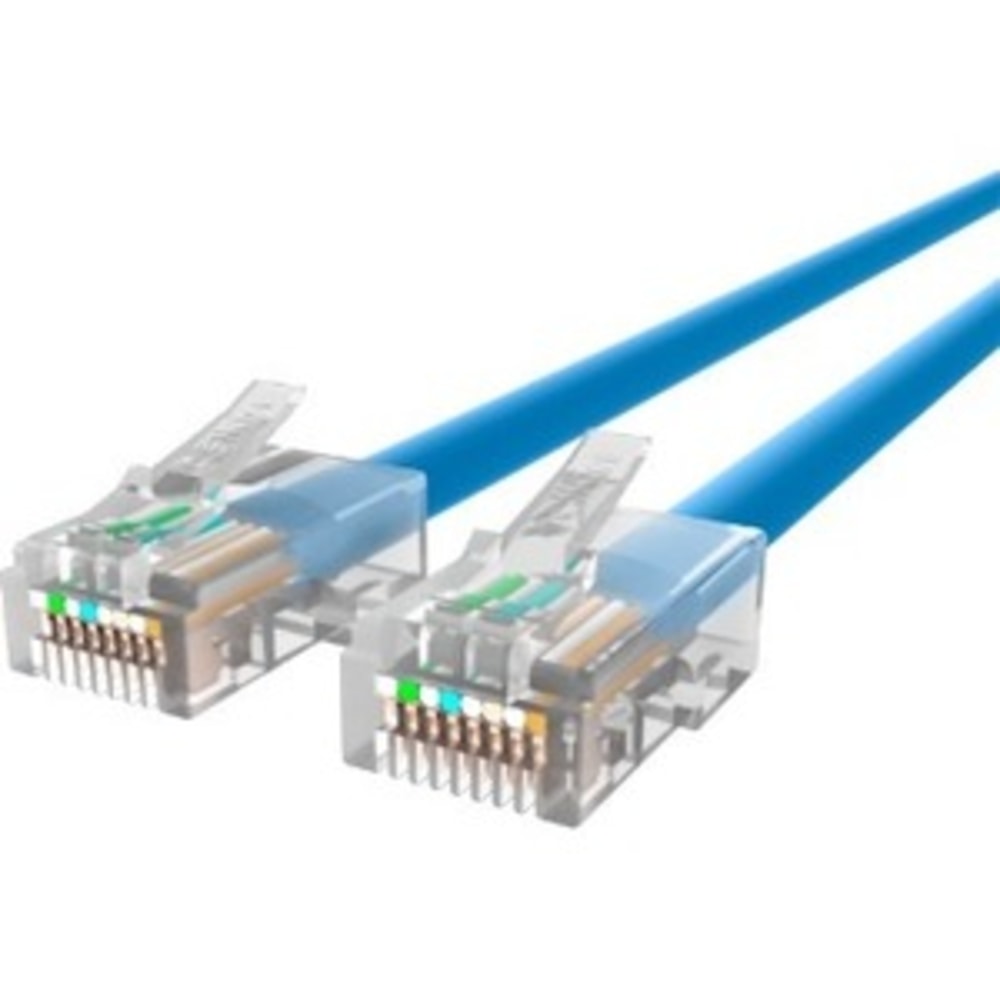 Belkin CAT6 Ethernet Patch Cable, RJ45, M/M A3L980-04-BLU - 4 ft - 24 AWG - Blue MPN:A3L980-04-BLU