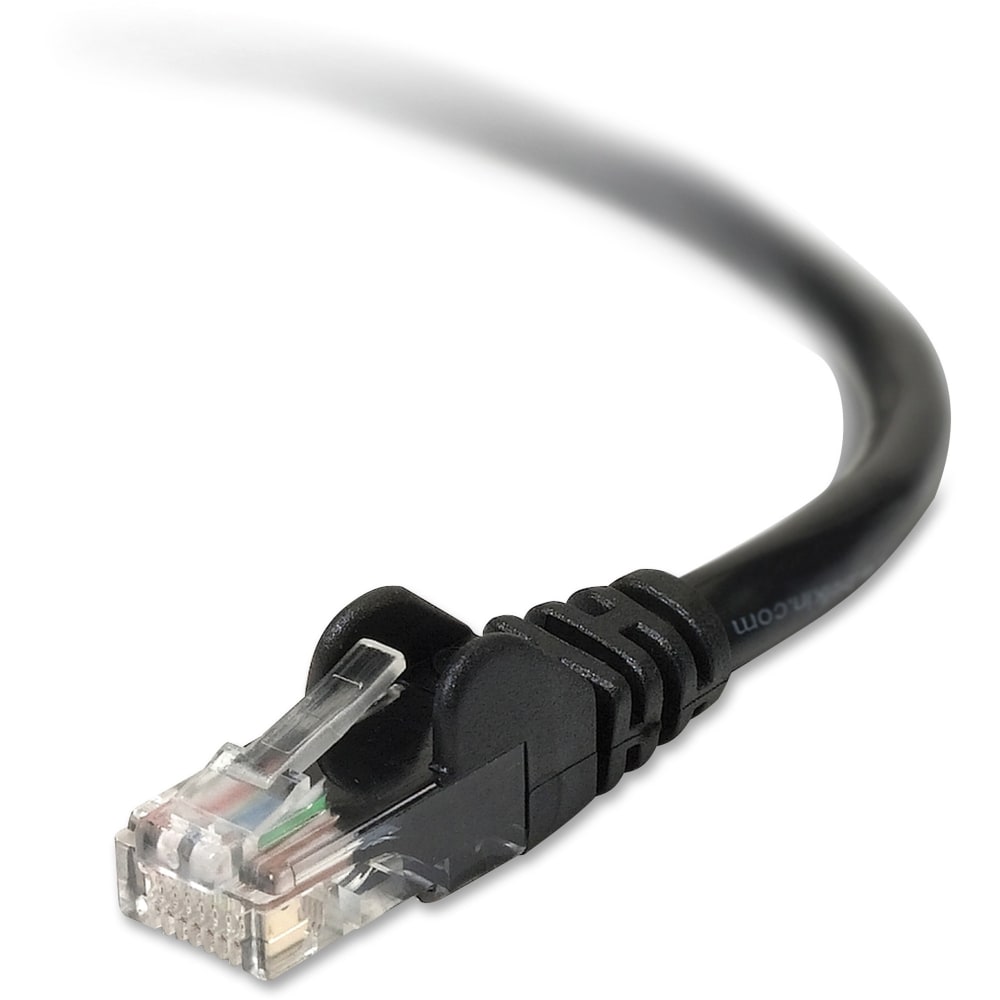 Belkin Cat. 6 Patch Cable - RJ-45 Male - RJ-45 Male - 5ft - Black MPN:A3L980-05-BLK-S