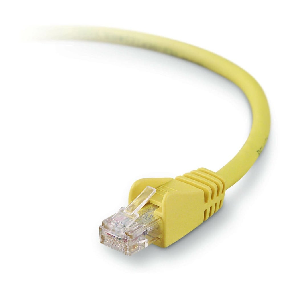 Belkin High Performance Cat. 6 Network Patch Cable - RJ-45 Male - RJ-45 Male - 4.92ft - Yellow MPN:A3L980-05-YLW
