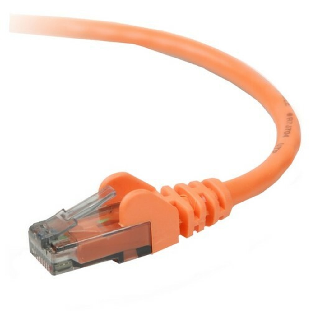 Belkin Cat.6 Patch Cable - RJ-45 Male - RJ-45 Male - 6ft - Orange MPN:A3L980-06-ORG-S