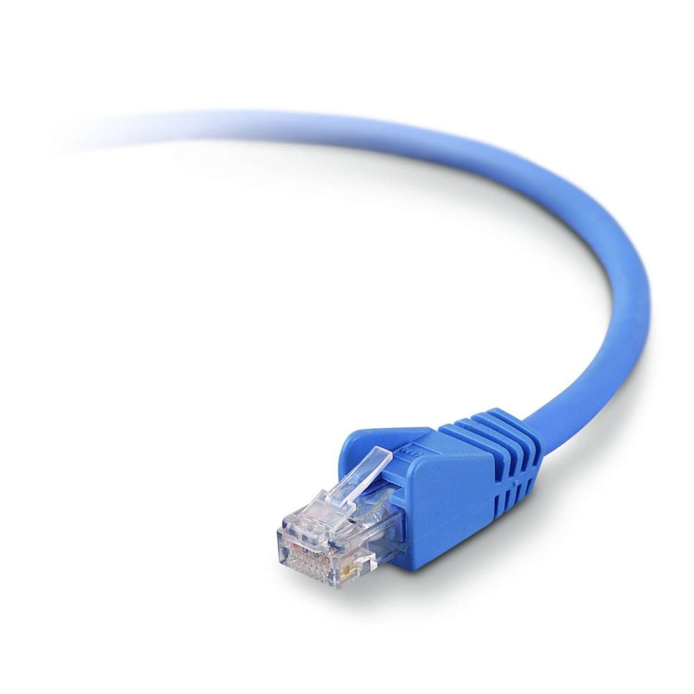 Belkin High Performance - Patch cable - RJ-45 (M) to RJ-45 (M) - 5.9 in - UTP - CAT 6 - molded, snagless - blue - - A3L98006INBLS MPN:A3L980-06IN-BLS