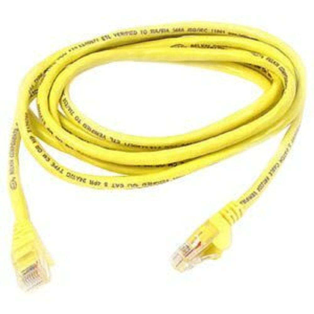 Belkin High Performance - Patch cable - RJ-45 (M) to RJ-45 (M) - 5.9 in - UTP - CAT 6 - molded, snagless - yellow - - A3L98006INYWS MPN:A3L980-06IN-YWS