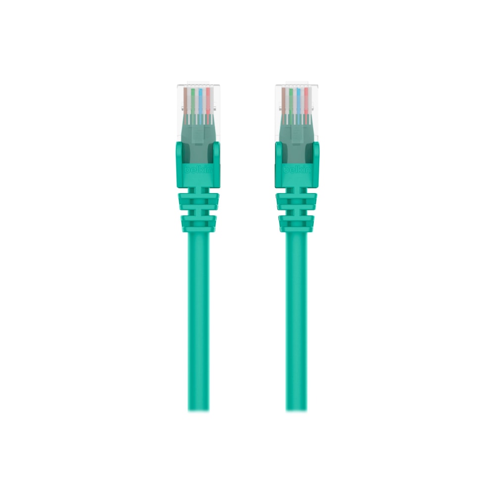 Belkin - Patch cable - RJ-45 (M) to RJ-45 (M) - 6 in - 0.2 in - UTP - CAT 6 - molded, snagless, stranded - green MPN:A3L980-06INGRNS