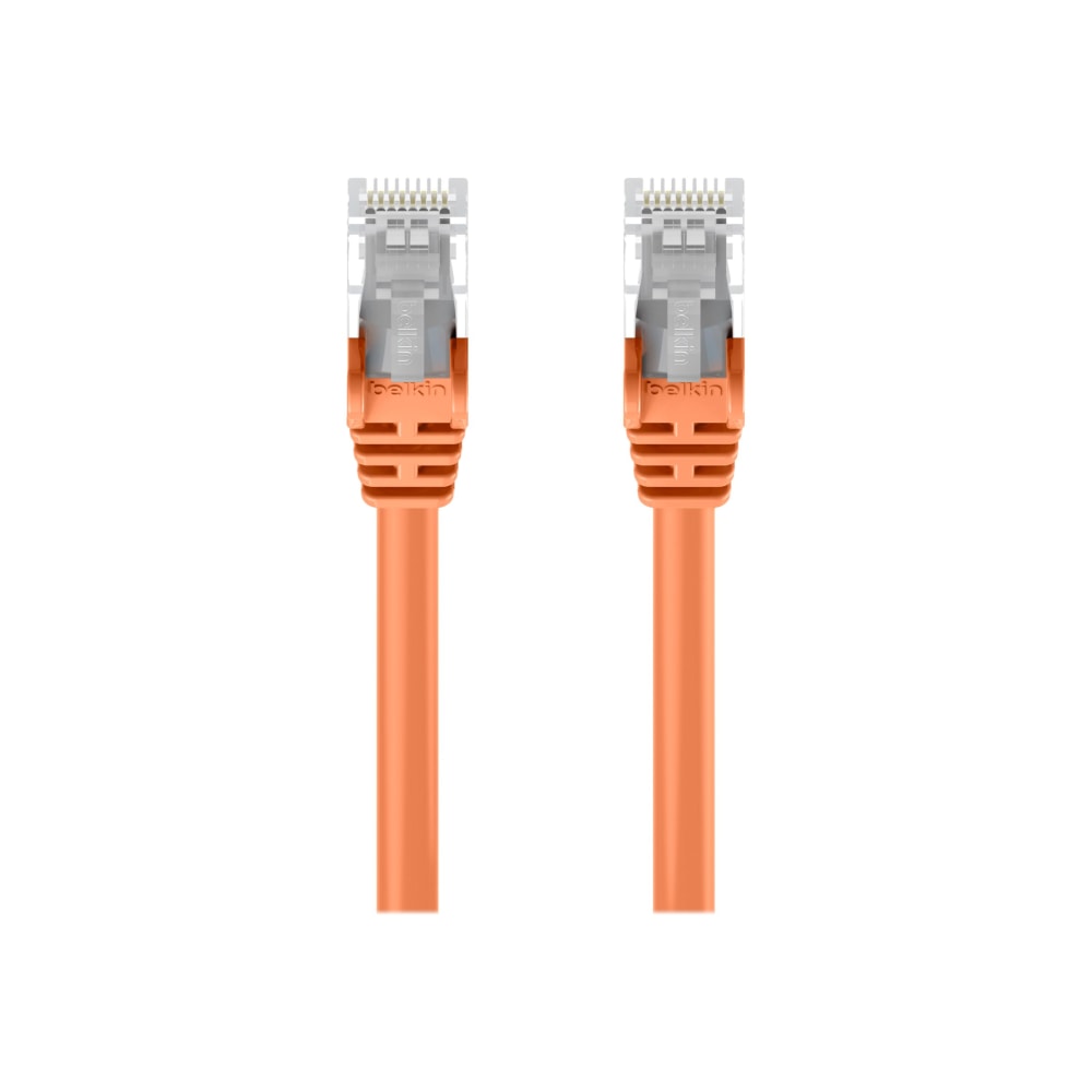 Belkin - Patch cable - RJ-45 (M) to RJ-45 (M) - 6 in - 0.2 in - UTP - CAT 6 - molded, snagless, stranded - orange MPN:A3L980-06INORGS