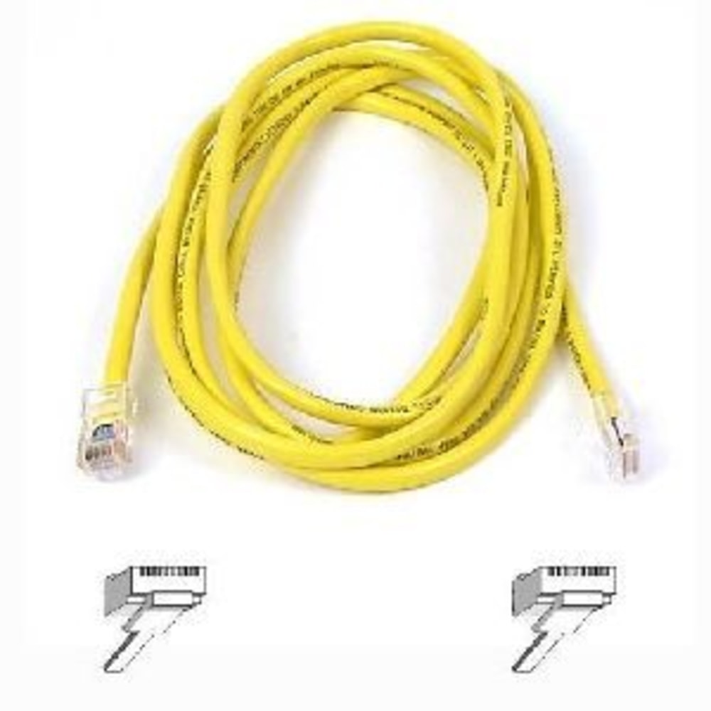 Belkin Cat. 6 UTP Patch Cable - RJ-45 Male - RJ-45 Male - 8ft - Yellow MPN:A3L980-08-YLW-S