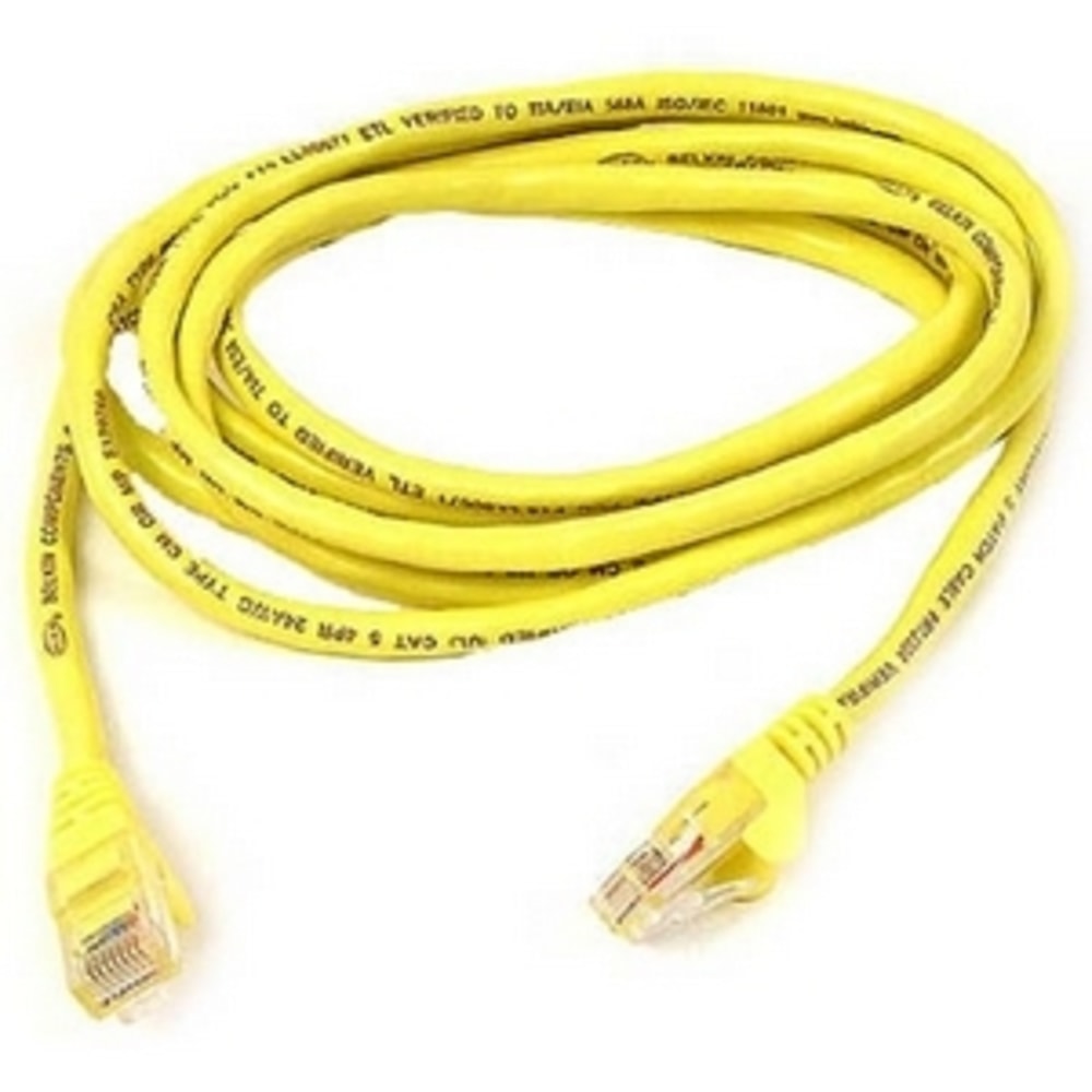 Belkin Cat. 6 UTP Patch Cable - RJ-45 Male - RJ-45 Male - 100ft - Yellow MPN:A3L980-100-YLWS
