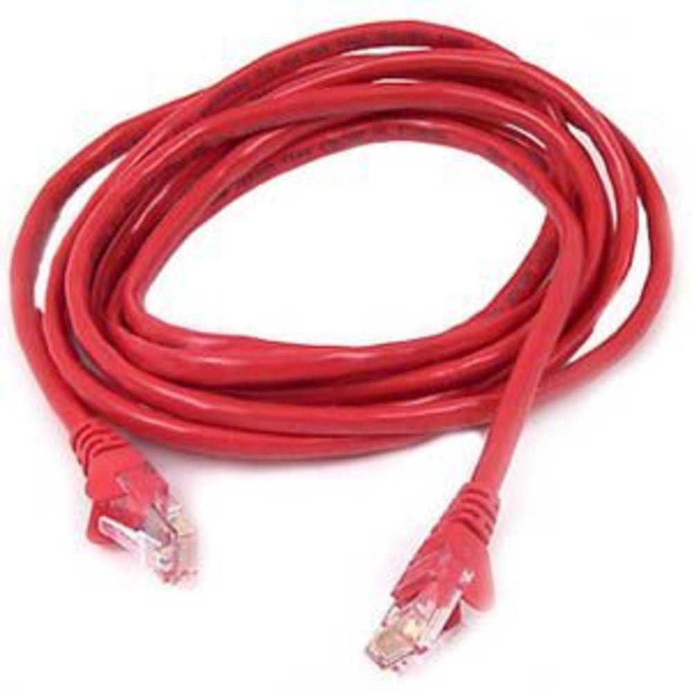 Belkin 900 Series Cat. 6 UTP Patch Cable - RJ-45 Male - RJ-45 Male - 12ft - Red MPN:A3L980-12-RED-S