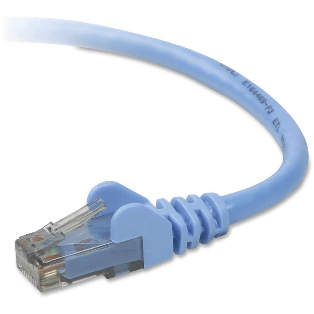 Belkin Cat6 Patch Cable - RJ-45 Male Network - RJ-45 Male Network - 15ft - Blue MPN:A3L980-15-BLU-S