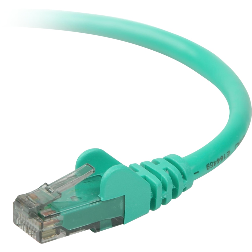 Belkin Cat. 6 UTP Patch Cable - RJ-45 Male - RJ-45 Male - 15ft - Green MPN:A3L980-15-GRN-S