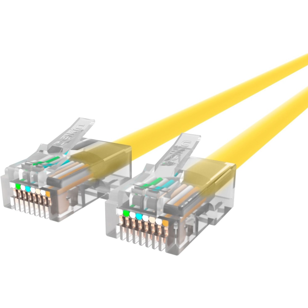 Belkin Cat.6 Patch Cable - RJ-45 Male Network - RJ-45 Male Network - 15ft - Yellow MPN:A3L980-15-YLW