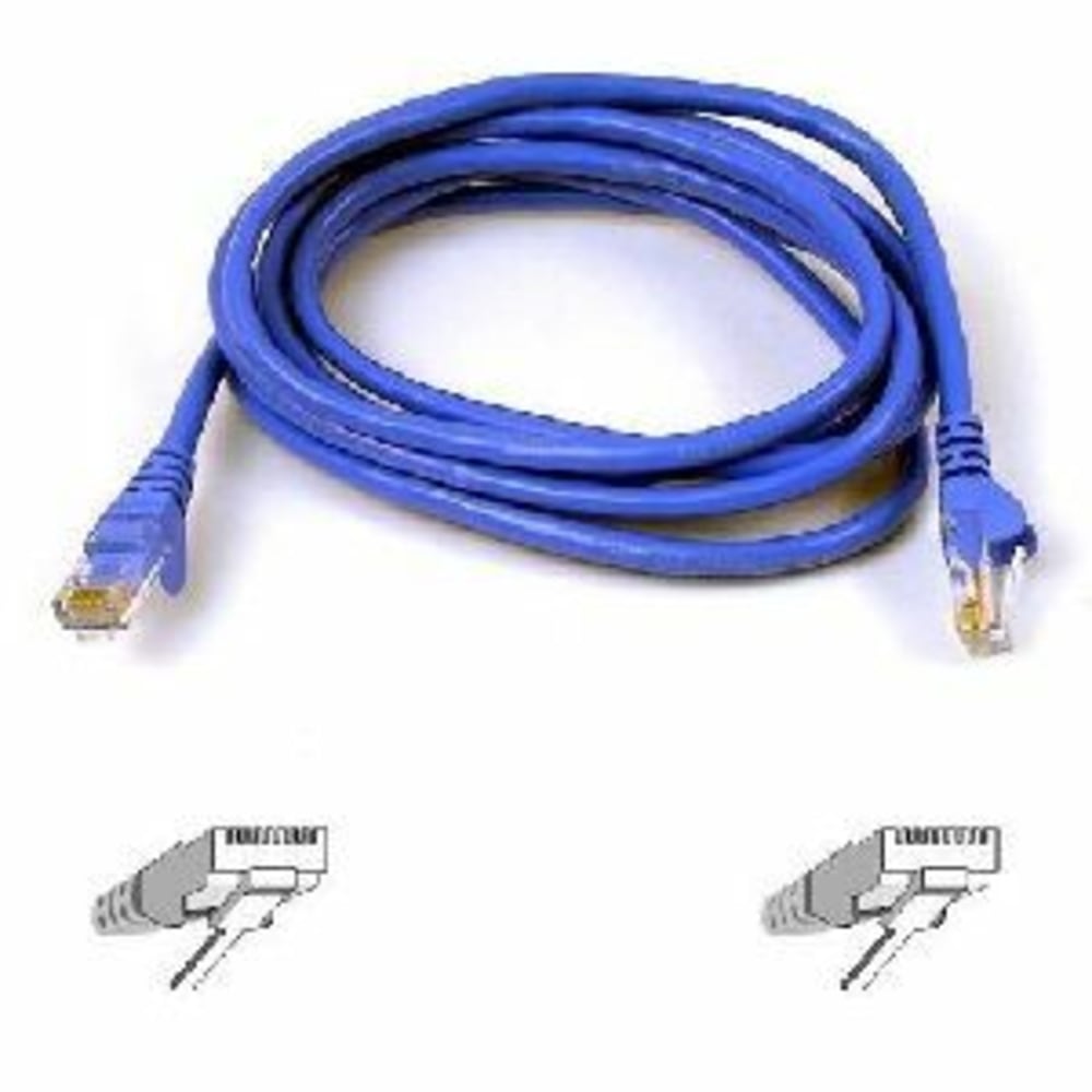 Belkin Cat. 6 UTP Patch Cable - RJ-45 Male - RJ-45 Male - 150ft - Blue MPN:A3L980-150-BLUS