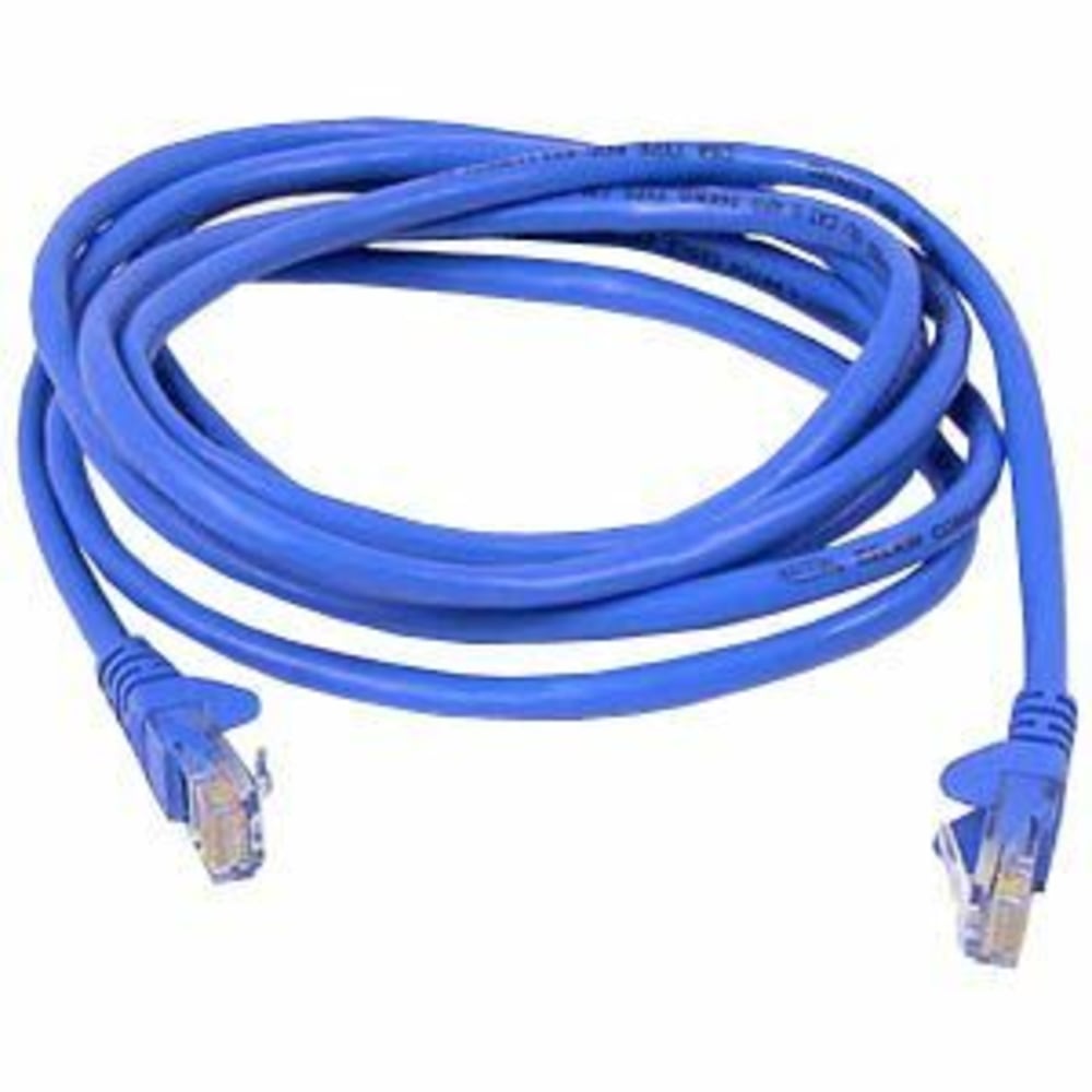 Belkin Cat. 6 Patch Cable - RJ-45 Male - RJ-45 Male - 18ft - Blue MPN:A3L980-18-BLU-S