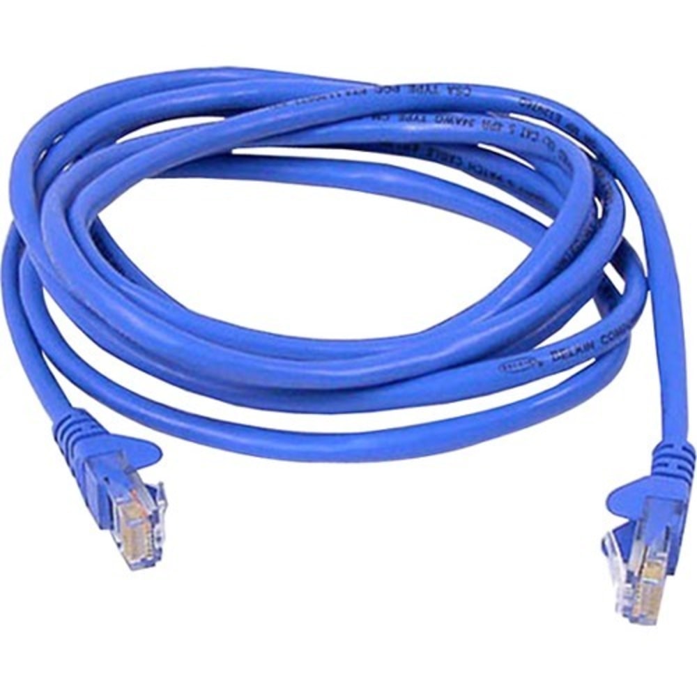 Belkin High Performance Cat. 6 UTP Patch Cable - RJ-45 Male - RJ-45 Male - 18in - Blue MPN:A3L980-18IN-BLS