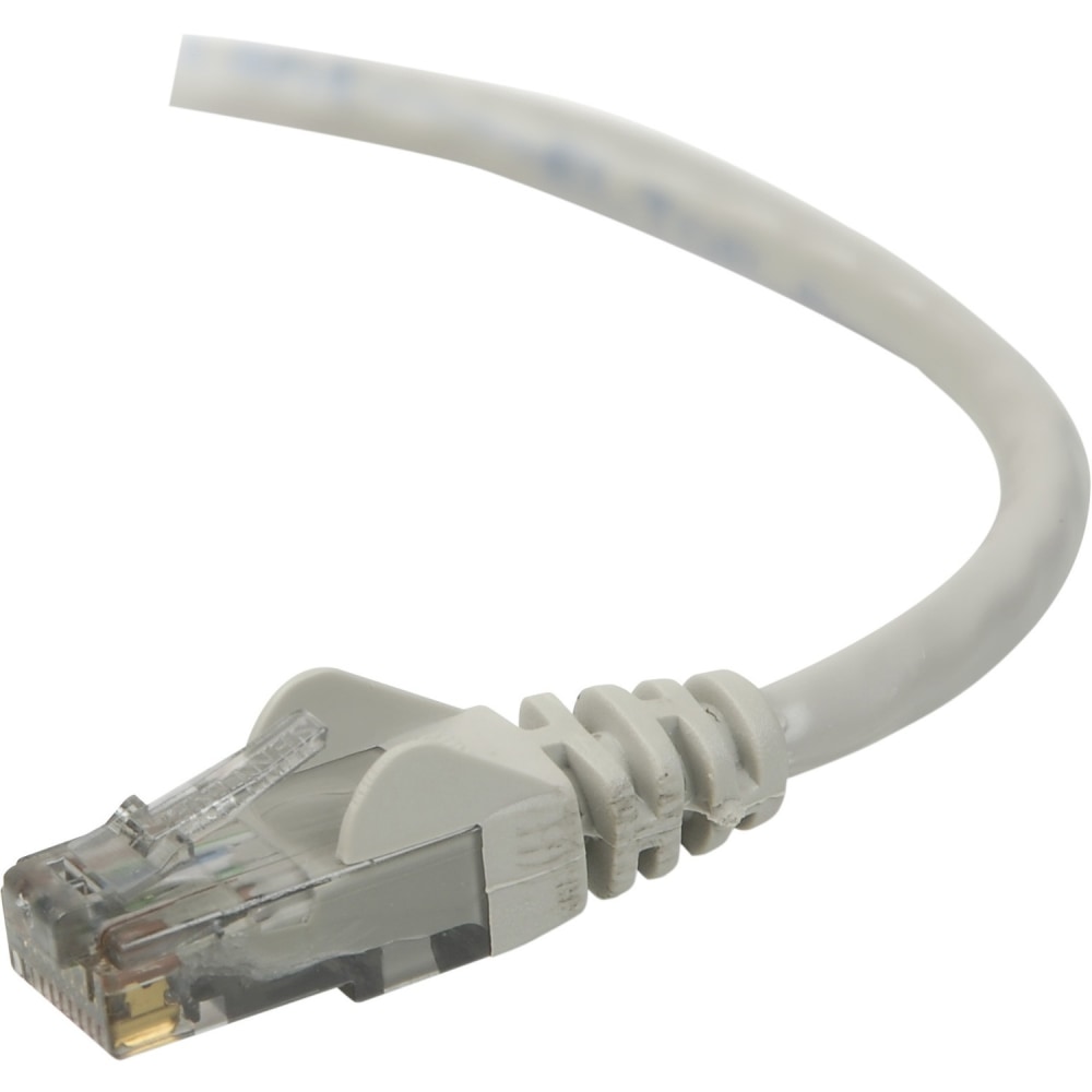 Belkin High Performance - Patch cable - RJ-45 (M) to RJ-45 (M) - 20 ft - UTP - CAT 6 - molded, snagless - gray MPN:A3L980-20