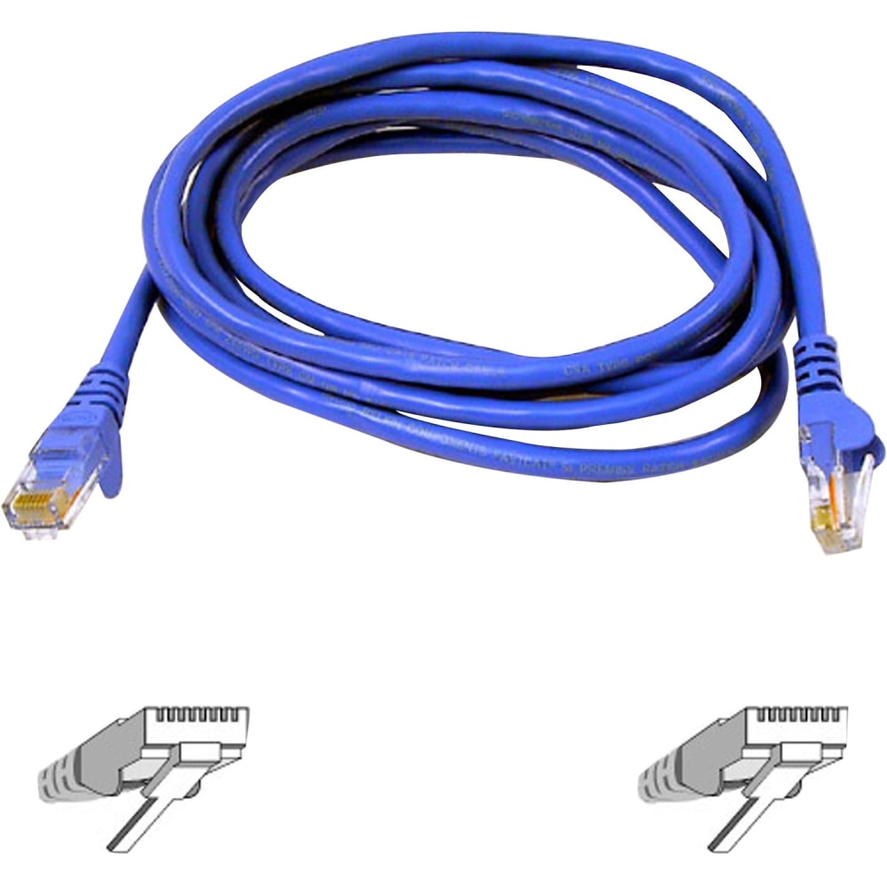 Belkin High Performance - Patch cable - RJ-45 (M) to RJ-45 (M) - 20 ft - UTP - CAT 6 - stranded - blue MPN:A3L980-20-BLU