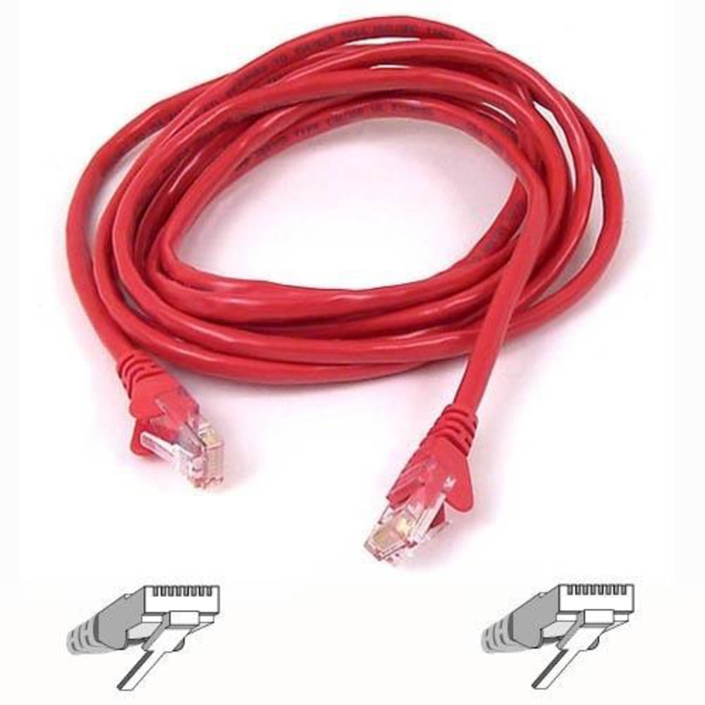 Belkin A3L980-20-RED-S Cat 6 UTP Patch Cable, 20ft, Red MPN:A3L980-20-RED-S