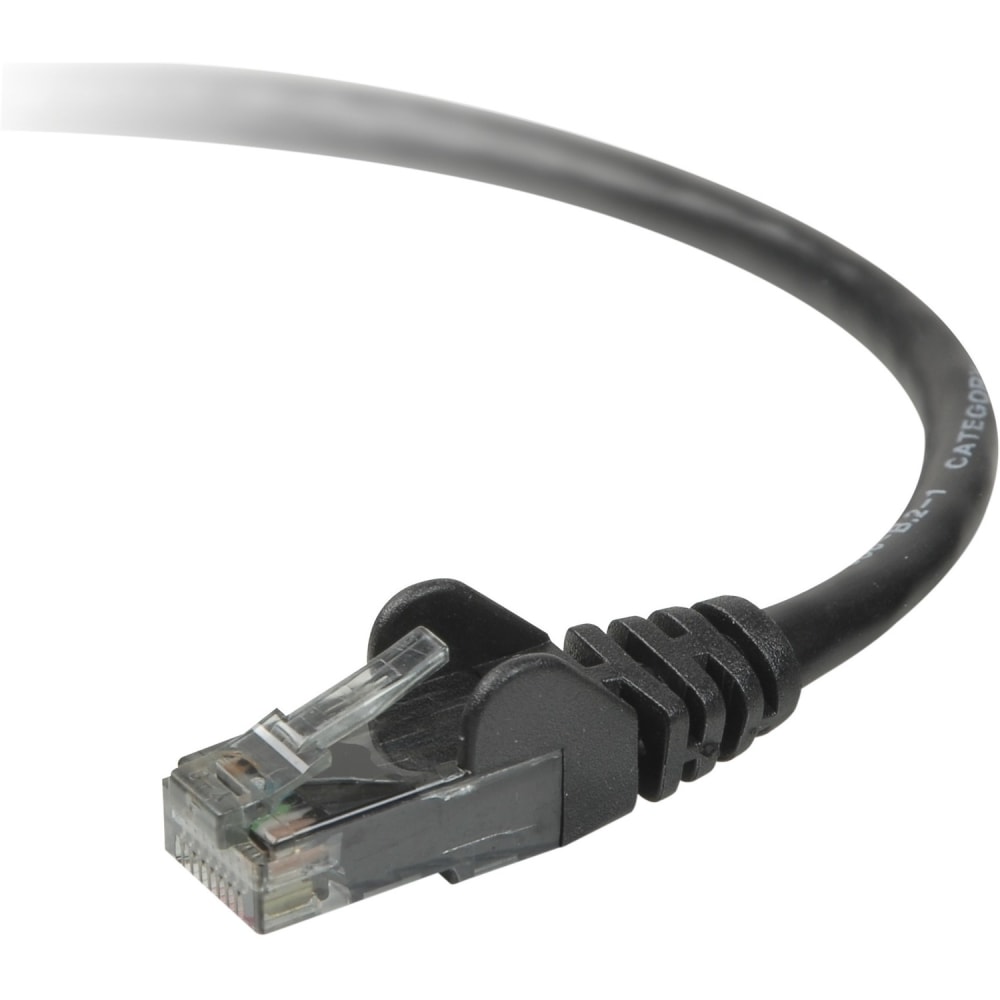 Belkin CAT6 Ethernet Patch Cable, RJ45, M/M, A3L98025BLK MPN:A3L980-25-BLK