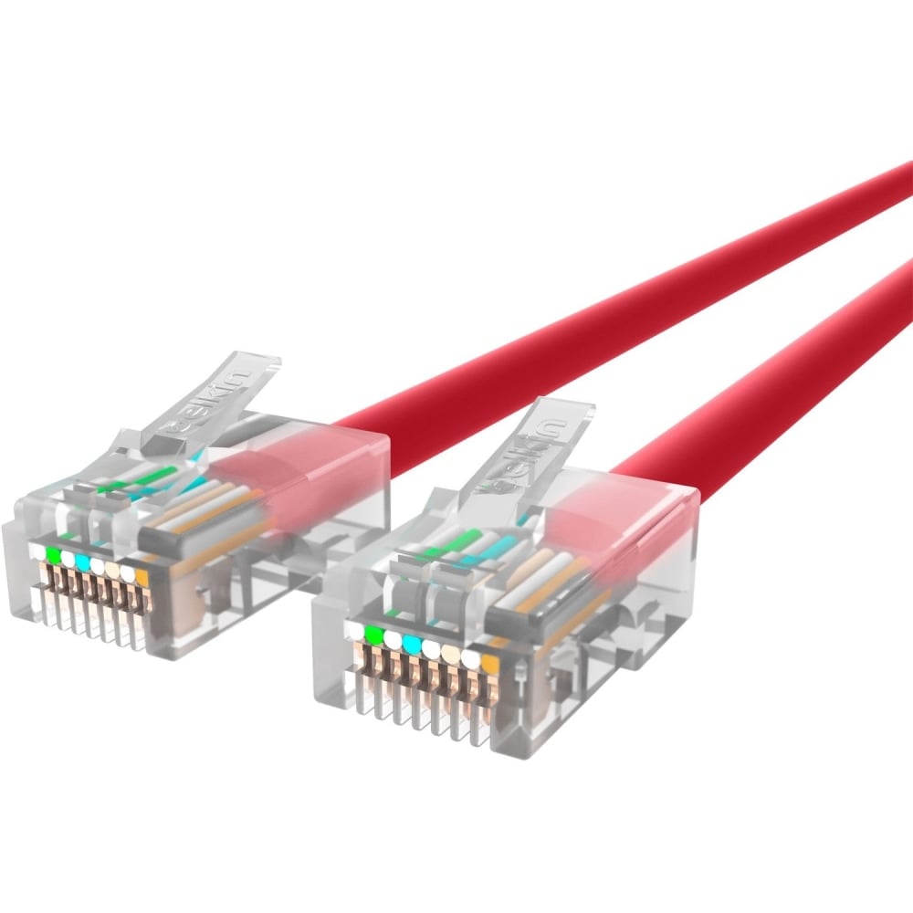 Belkin Cat.6 UTP Patch Cable - RJ-45 Male Network - RJ-45 Male Network - 25ft - Red MPN:A3L980-25-RED