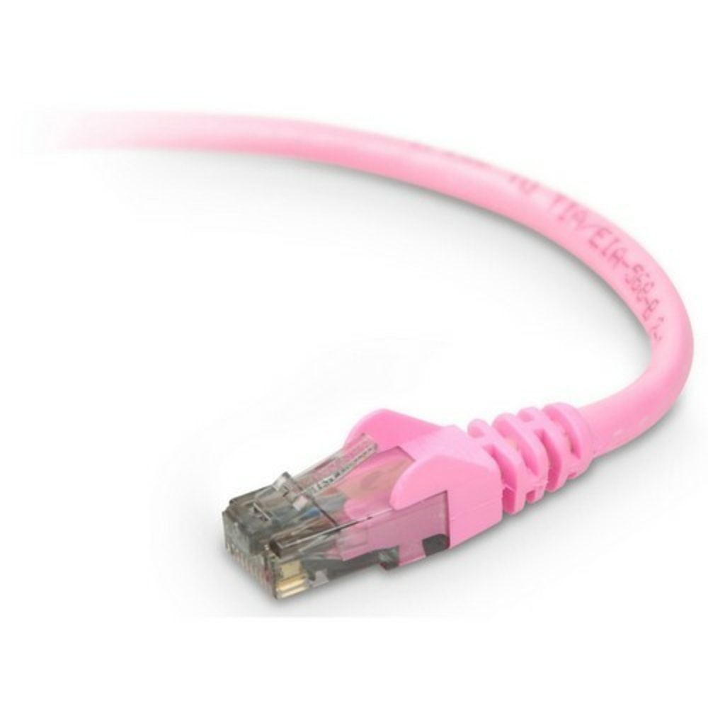 Belkin High Performance Cat. 6 UTP Network Patch Cable - RJ-45 Male - RJ-45 Male - 29.86ft - Pink MPN:A3L980-30-PNK-S