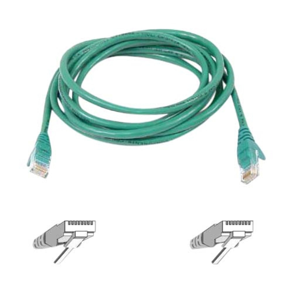 Belkin Cat6 Patch Cable - RJ-45 Male - RJ-45 Male - 50ft - Green MPN:A3L980-50-GRN-S