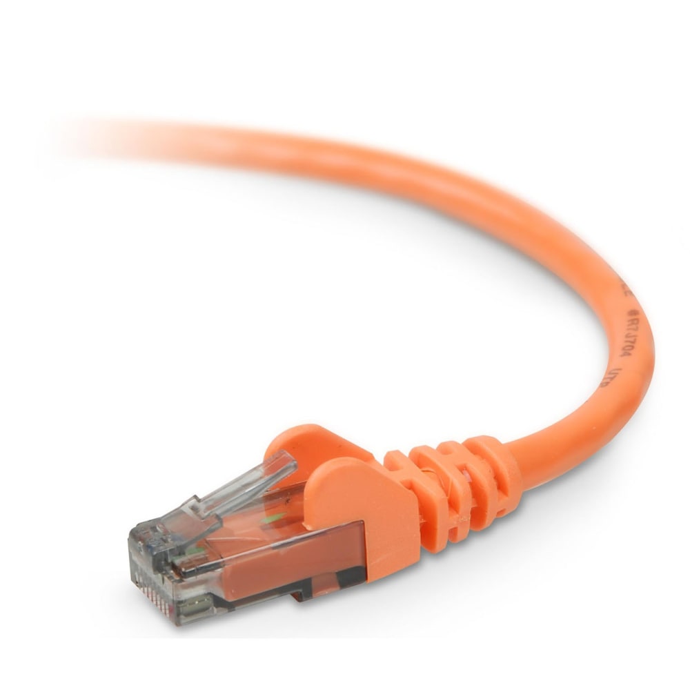 Belkin Cat. 6 UTP Network Patch Cable - RJ-45 Male - RJ-45 Male - 75.13ft - Orange MPN:A3L980-75-ORG-S