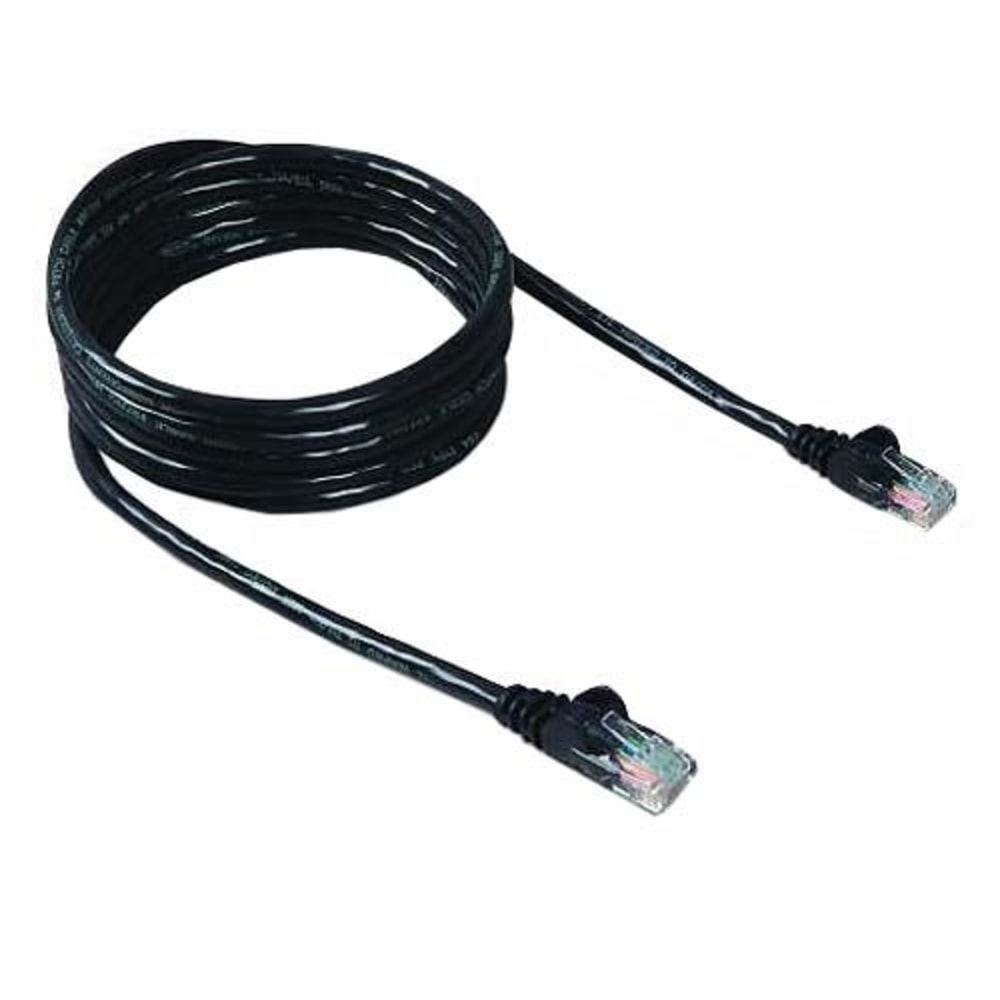 Belkin Cat.6 Snagless Patch Cable - RJ-45 - RJ-45 - 25ft - Black MPN:A3L980B25-BLK-S
