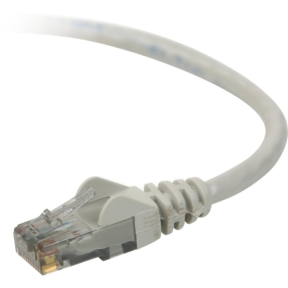 Belkin Cat. 6 UTP Patch Cable - RJ-45 Male - RJ-45 Male - 25ft - Gray MPN:A3L980B25-S