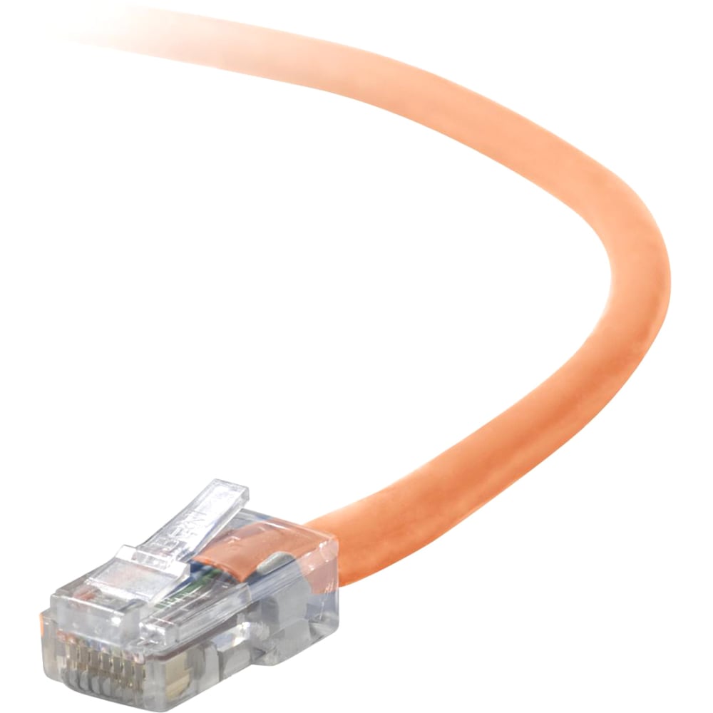 Belkin Cat5e Crossover Cable - RJ-45 Male Network - RJ-45 Male Network - 7ft - Orange MPN:A3X126-07-ORG