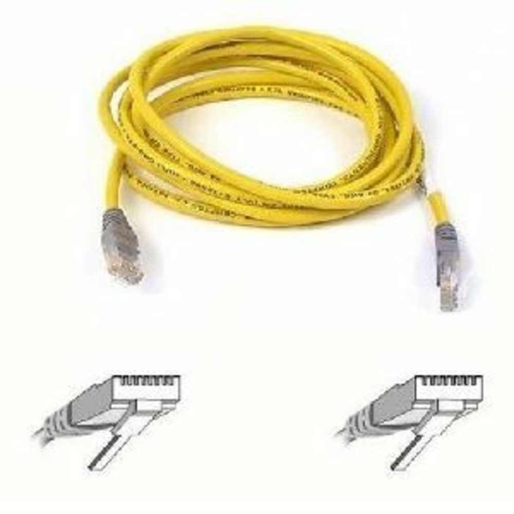 Belkin - Crossover cable - RJ-45 (M) to RJ-45 (M) - 3 m - UTP - CAT 5e - yellow MPN:A3X126-10-YLW