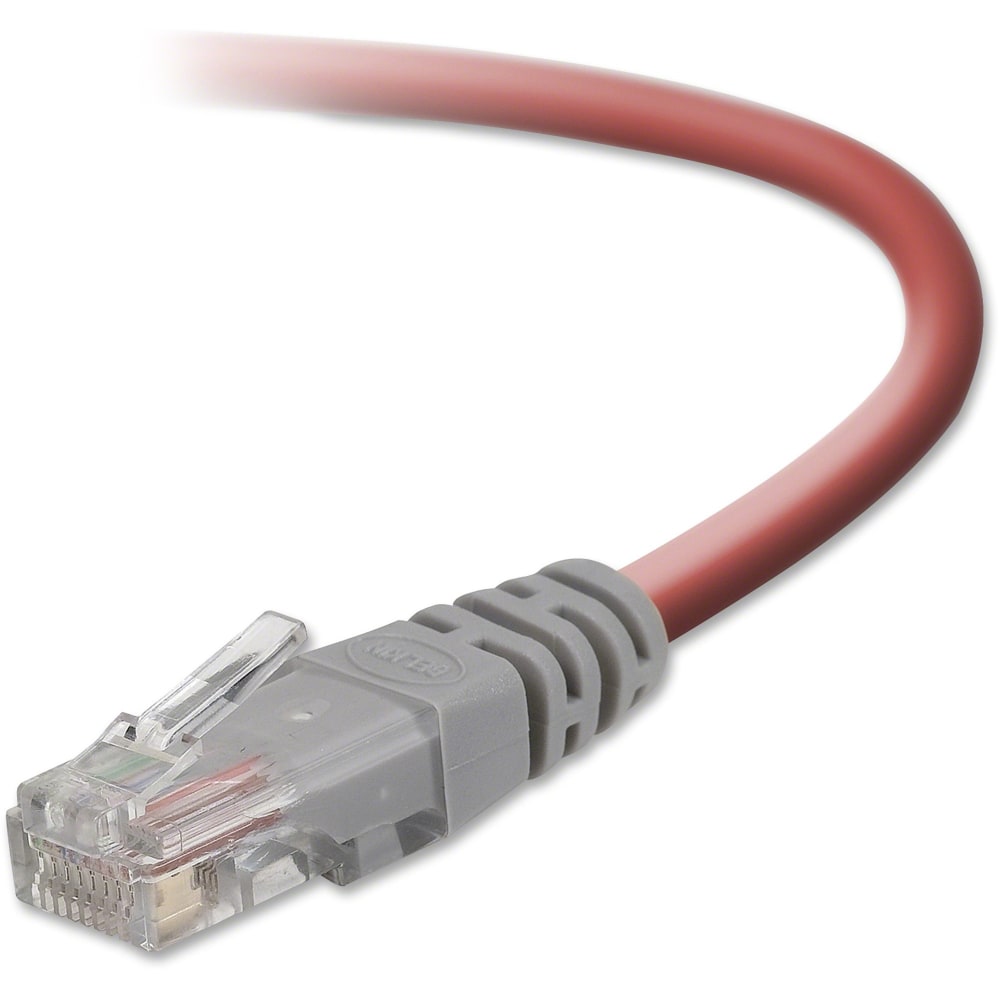 Belkin Cat5e Crossover Cable - RJ-45 Male Network - RJ-45 Male Network - 50ft - Yellow MPN:A3X126-50-YLW-M