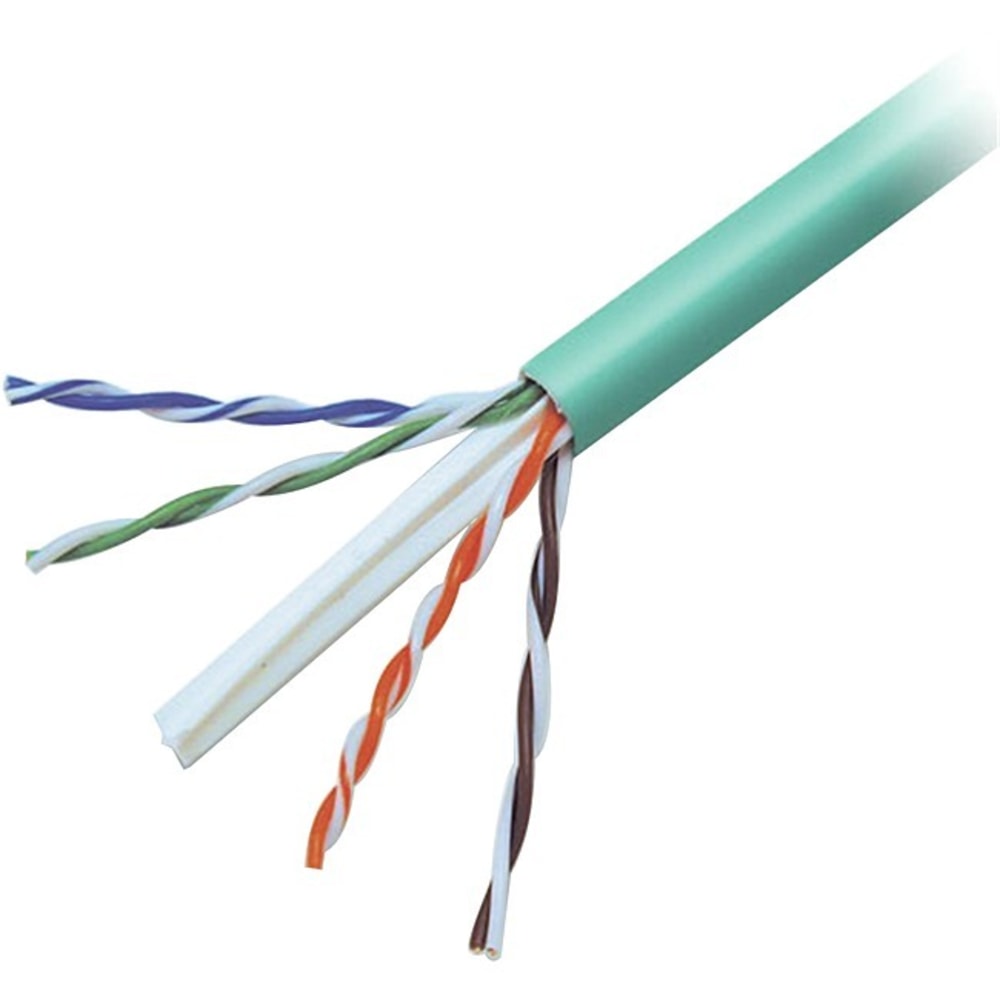Belkin 1000ft Copper Cat6 Cable - 24 AWG Wires - Green - 1000ft - Green MPN:A7L704-1000-GRN