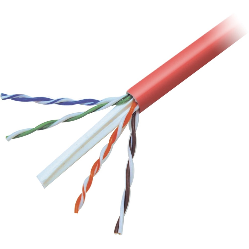 Belkin FastCAT 6 Patch Cable, 1000ft - Red - 24AWG, RJ45 350mhz - Bulk Cable - 1000ft - Red MPN:A7L704-1000-RED