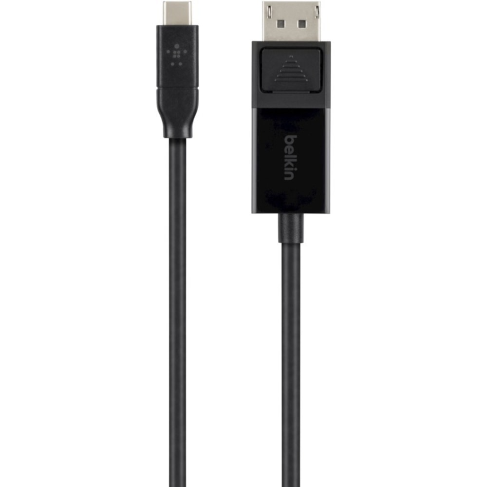 Belkin USB-C to DisplayPort Adapter Cable 4k 60Hz 6 foot - Black - 5.91 ft DisplayPort/USB A/V Cable - B2B10306BLK MPN:B2B103-06-BLK