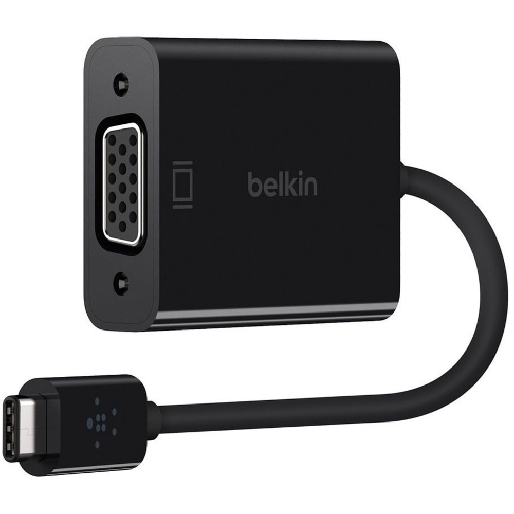 Belkin USB-C to VGA Adapter (For Business / Bag & Label) - USB Type C - 1 x VGA MPN:B2B143-BLK