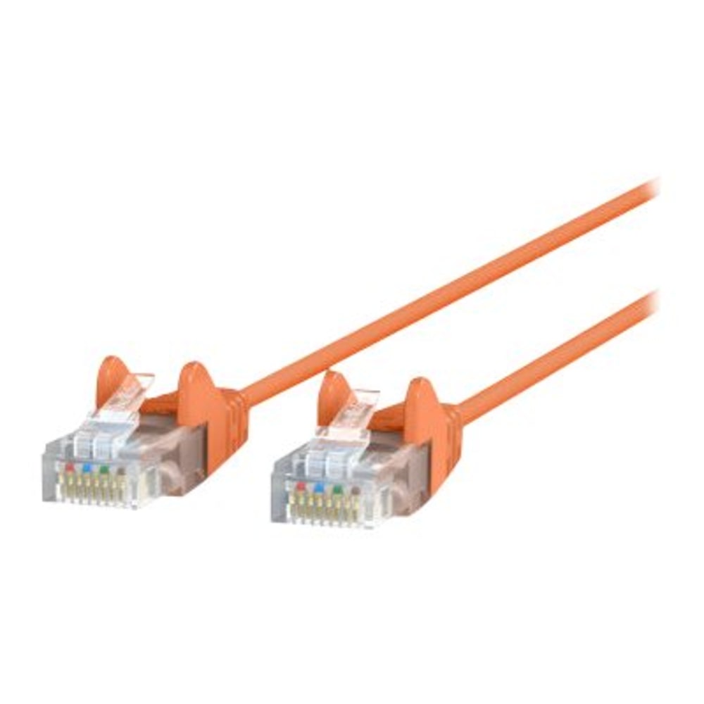 Belkin CAT6 Slim Gigabit Snagless UTP Ethernet Cable - 1 ft Category 6 Network Cable - CE001B01ORGS MPN:CE001B01-ORG-S