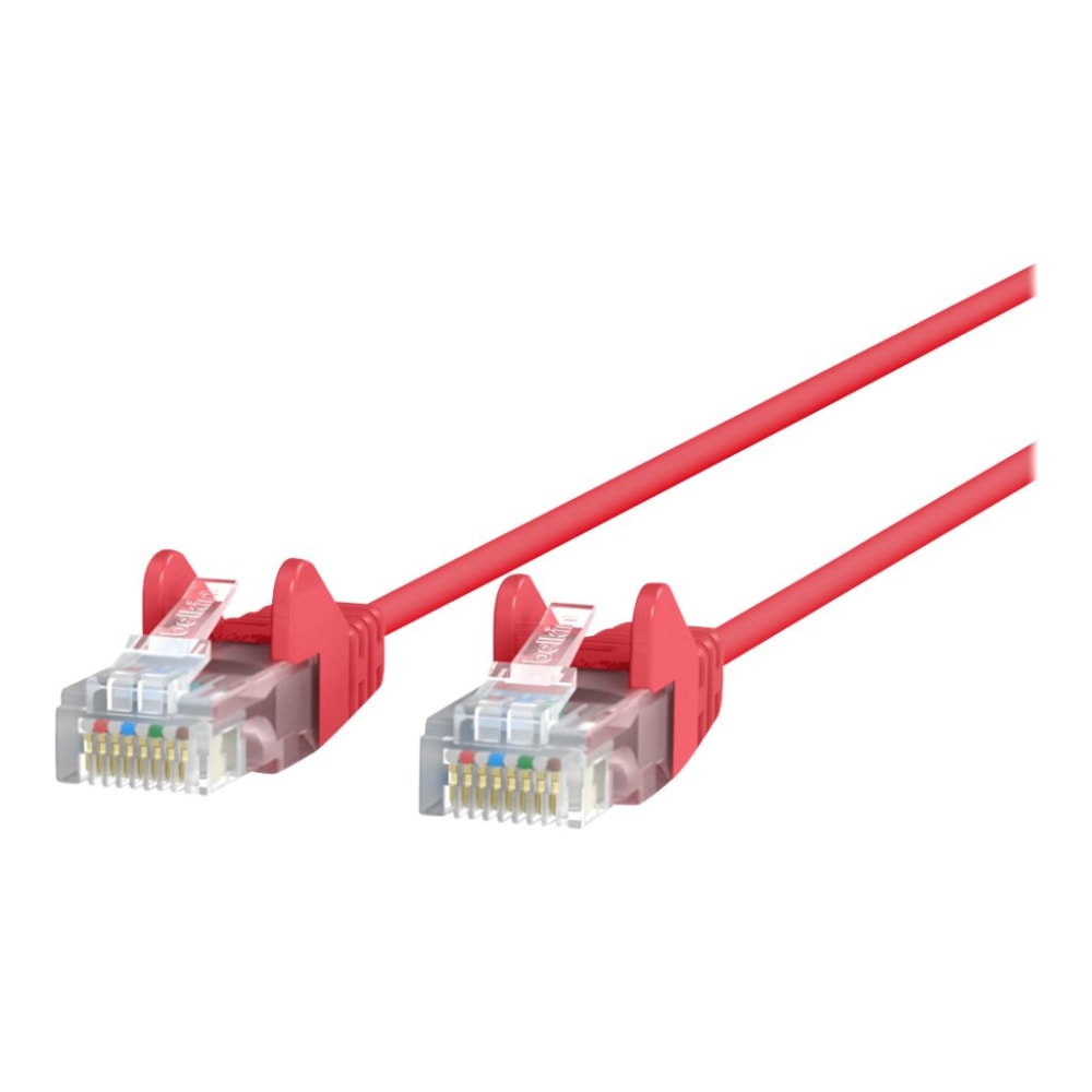 Belkin Slim - Patch cable - RJ-45 (M) to RJ-45 (M) - 61 cm - UTP - CAT 6 - molded, snagless - red MPN:CE001B02-RED-S