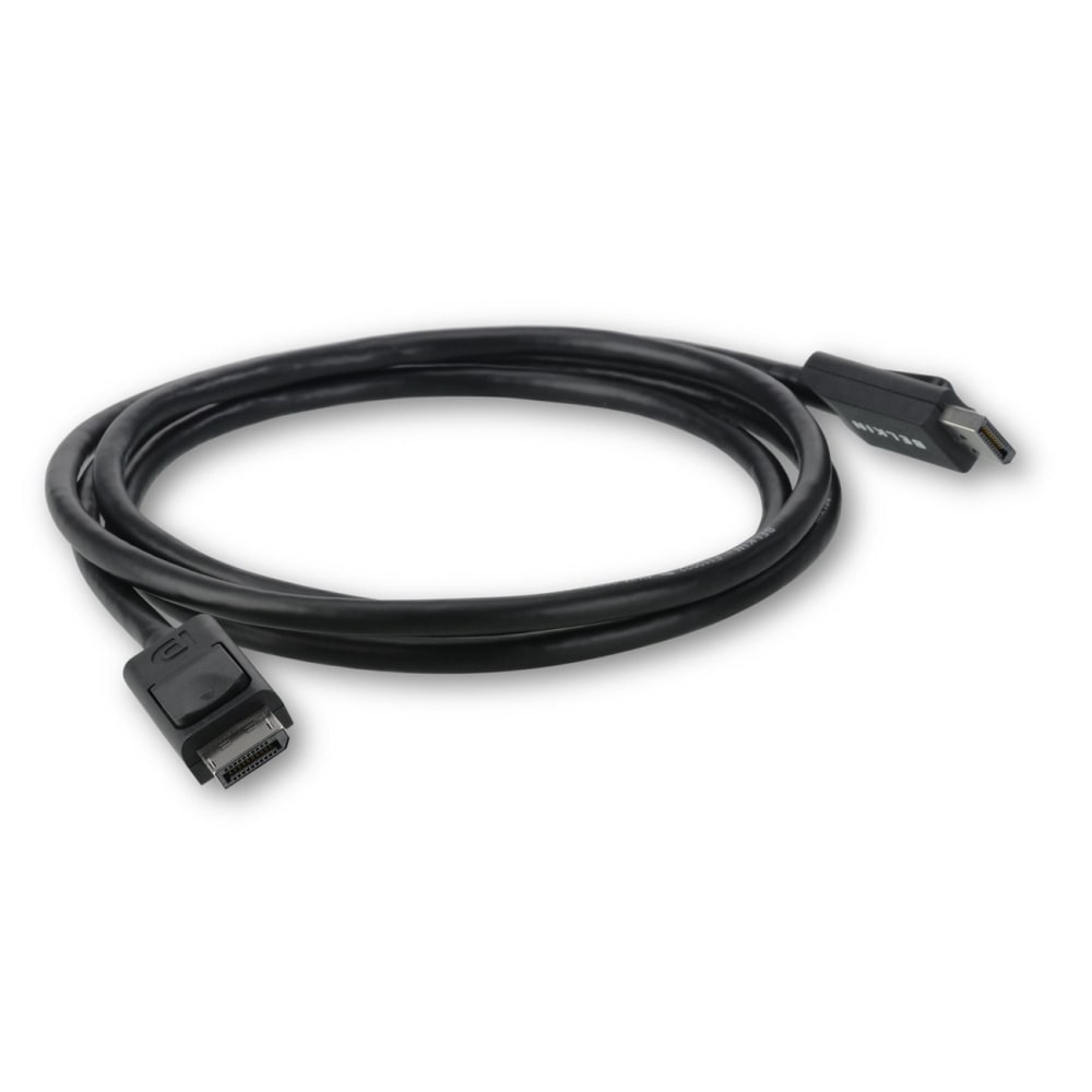 Belkin 3ft DisplayPort Cable with Latches Video/Audio - DP 4K M/M - Black - Male - DisplayPort Male - 3ft - Black MPN:F2CD000B03-E