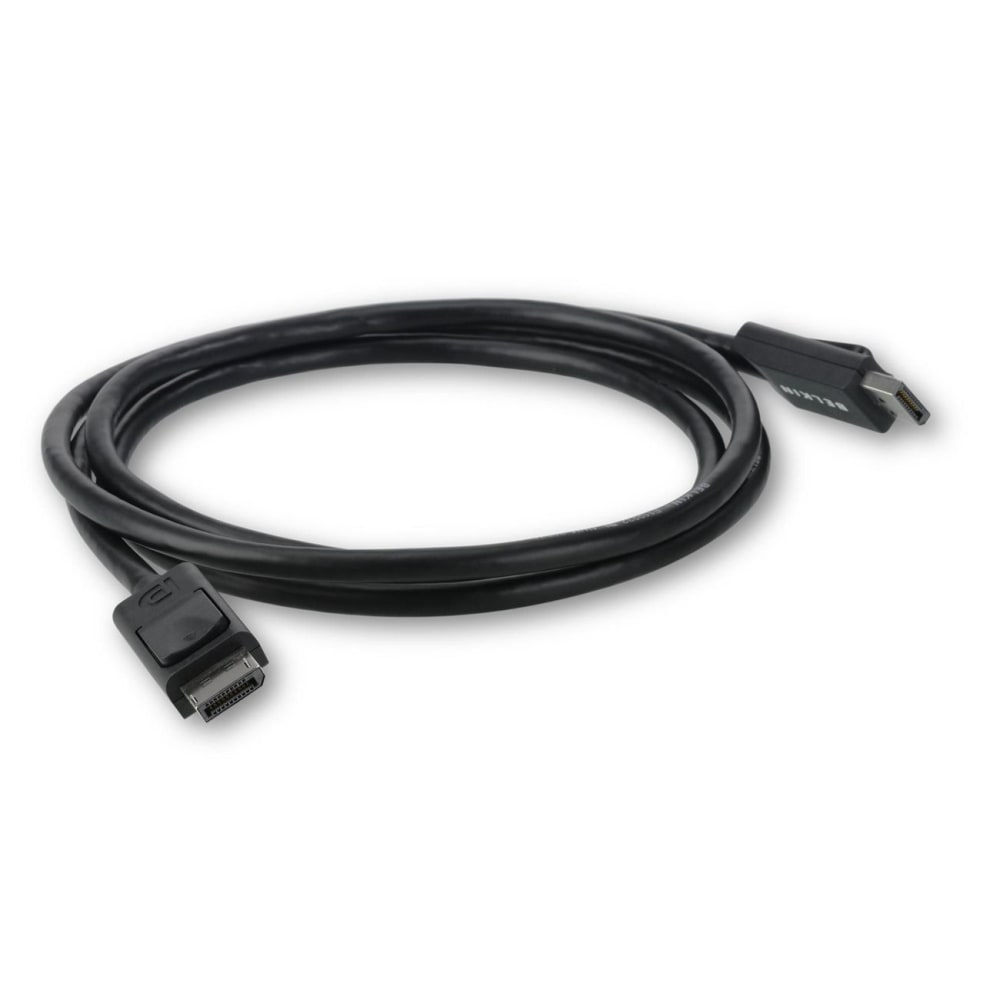 Belkin DisplayPort Cable w/ Latches 6 foot/2M DP 1.2 M/M 4K - Male - DisplayPort Male - 6ft - Black MPN:F2CD000B06-E