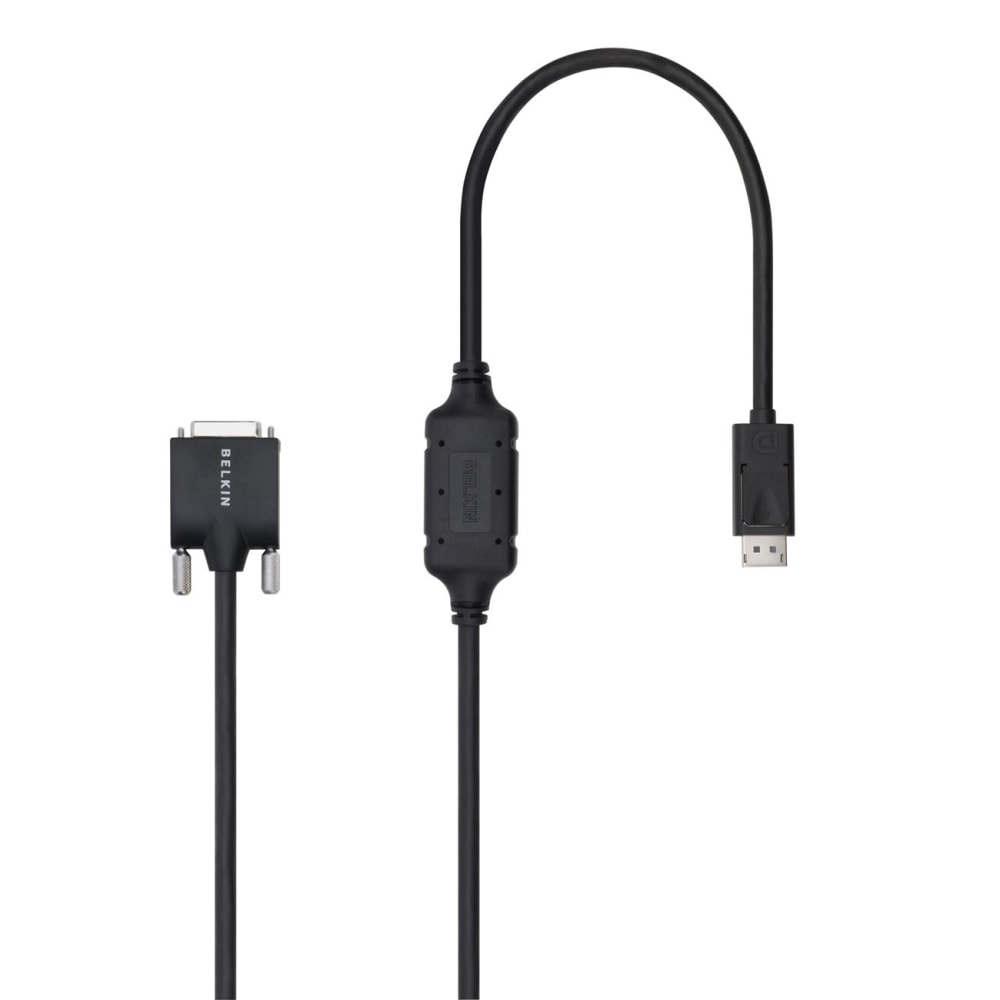 Belkin DisplayPort-Male to DVI-D-Male Cable (6 Foot, Black) - DP to DVI - Male DisplayPort - DVI Male - 6ft MPN:F2CD002B06-E