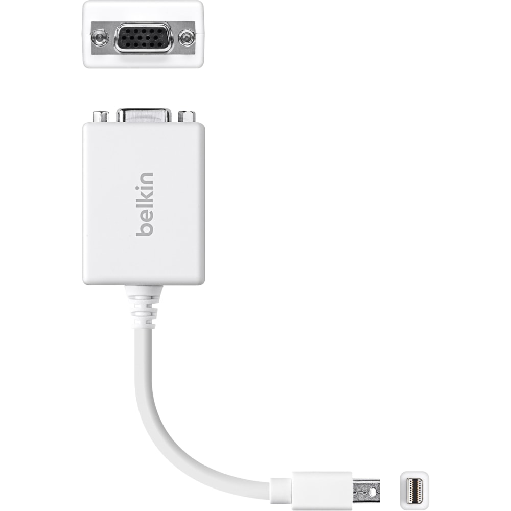 Belkin Mini DisplayPort/VGA Video Cable, 1ft, White, BKNF2CD049B MPN:F2CD049B