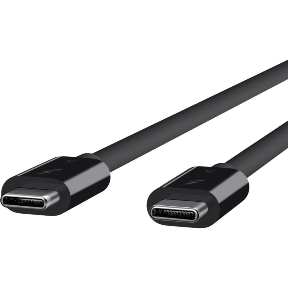 Belkin Thunderbolt 3 Cable (USB-C to USB-C) (100W) (1.6ft/0.5m) - First End: 1x USB Type C Male Thunderbolt 3 - F2CD084BT05MBK MPN:F2CD084BT0.5MBK