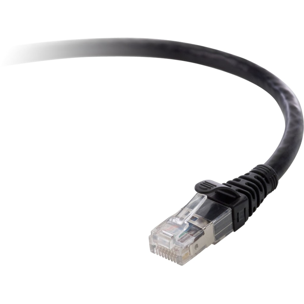 Belkin Cat. 6a Patch Cable - RJ-45 Male - RJ-45 Male - 7ft - Black MPN:F2CP003-07BK-LS