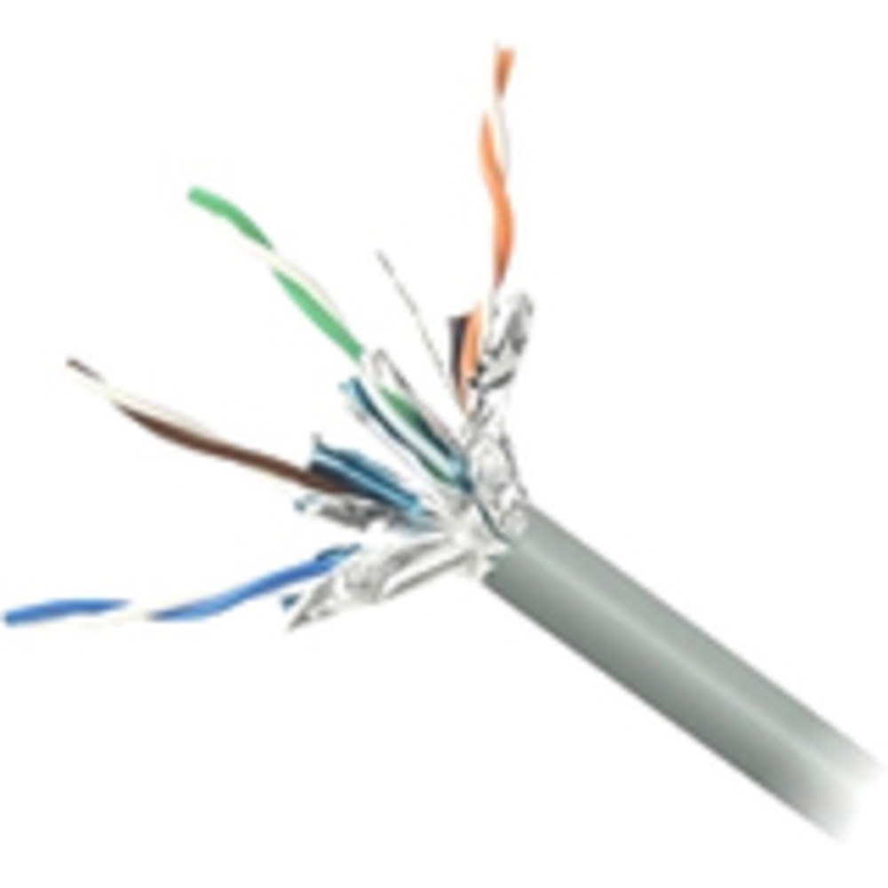 Belkin Cat. 6a STP Solid Cable - Bare Wire - Bare Wire - 1000ft - Gray MPN:F2CP004-1000-GY