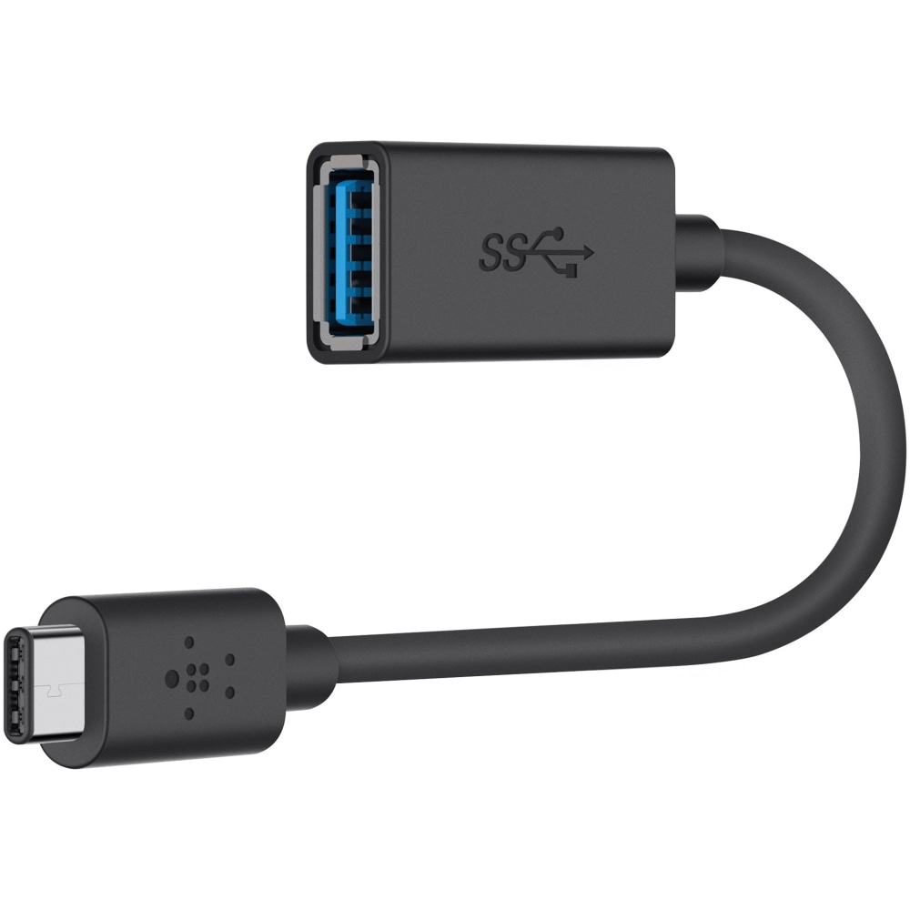 Belkin 3.0 USB-C To USB-A Adapter Data Transfer Cable, Black, Total Qty 1 MPN:F2CU036BTBLK