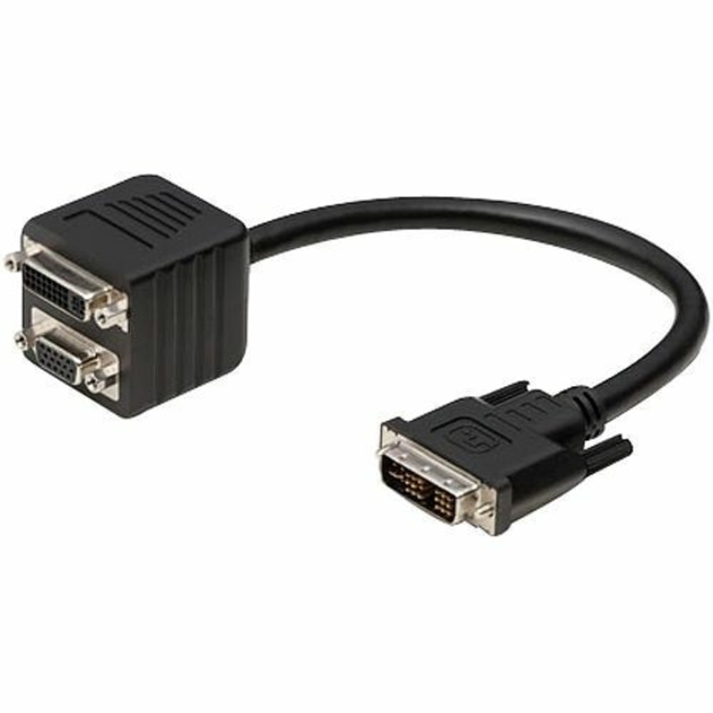 Belkin Video Cable - DVI Male Video - DVI Female Video, HD-15 Female VGA - 1ft MPN:F2E7901-01-DV