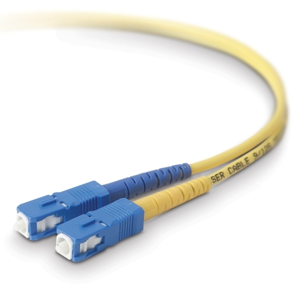 Belkin - Patch cable - SC/PC single-mode (M) to SC/PC single-mode (M) - 2 m - fiber optic - 8.3 / 125 micron - OS1 - yellow MPN:F2F80277-02M
