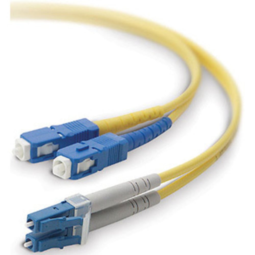 Belkin Fiber Optic Duplex Patch Cable - LC Male - SC Male - 32.81ft - Yellow MPN:F2F802L7-10M