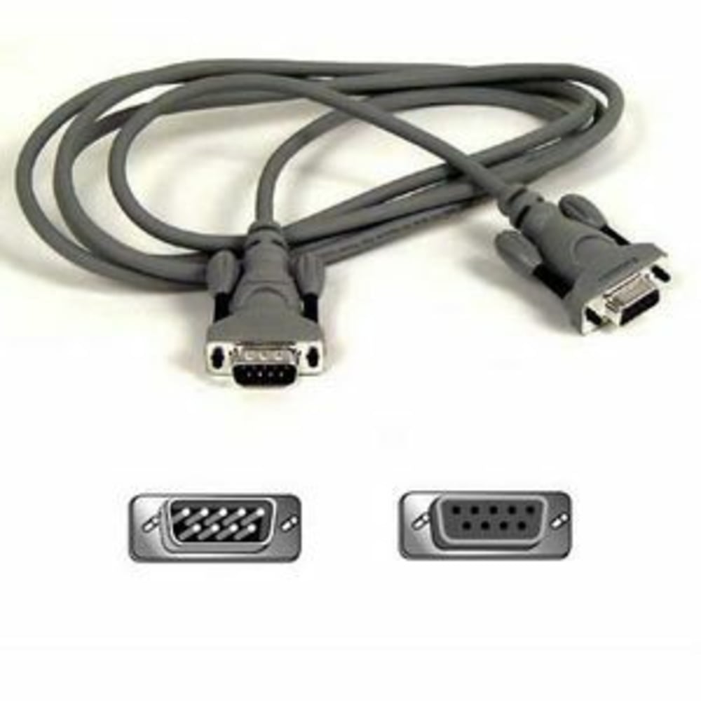 Belkin PRO Series - Serial extension cable - DB-9 (M) to DB-9 (F) - 6 ft - molded, thumbscrews MPN:F2N209-06-T
